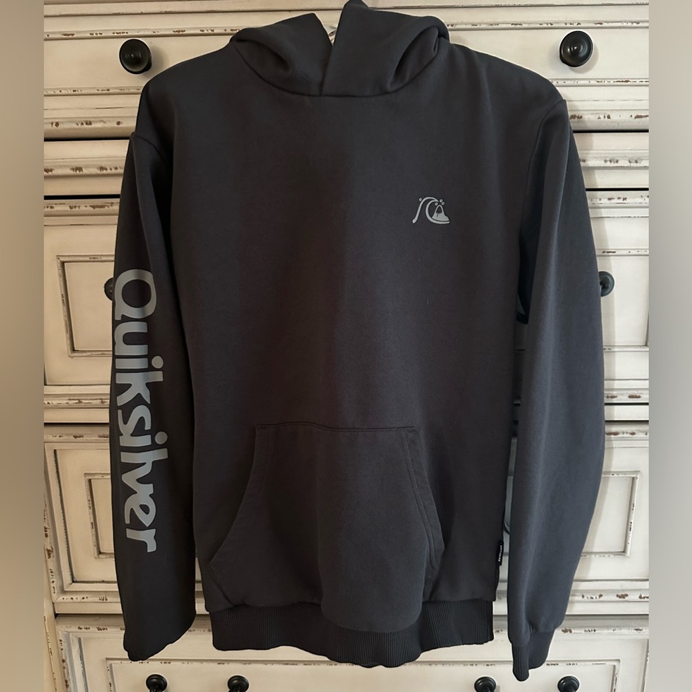 QUIKSILVER Logo Boys Pullover Hoodie